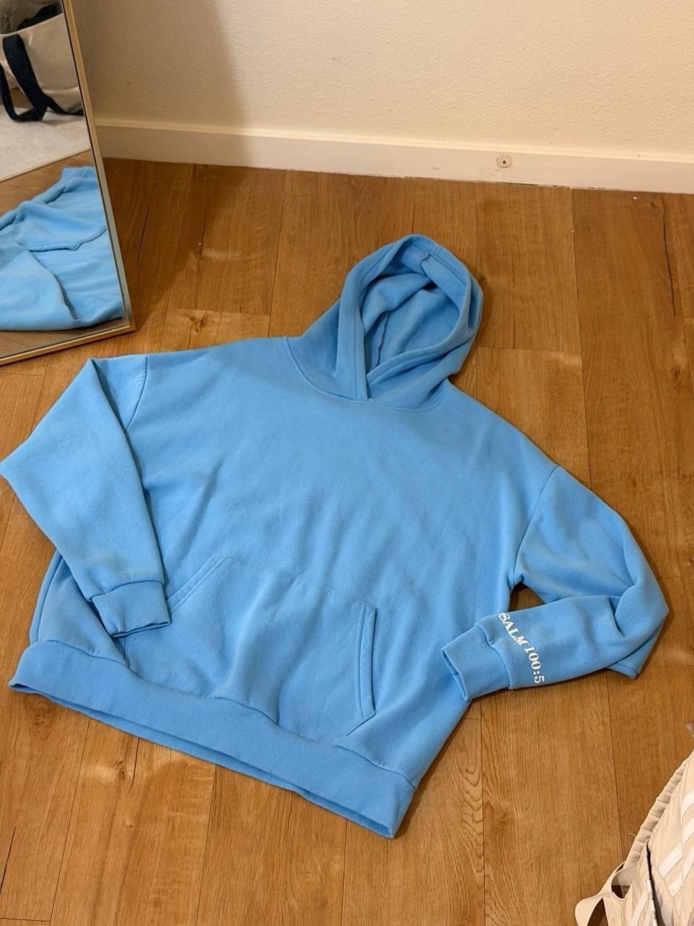 Unbranded Light Blue Crewneck Hoodie Sweater